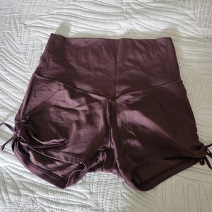 Aerie Offline, Burgondy Athletic Shorts, Size Large, Nwt